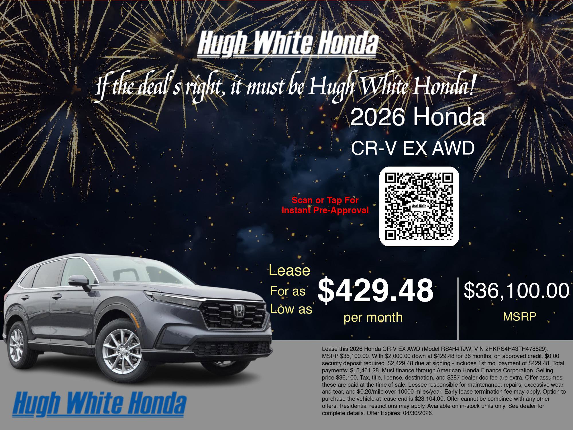 New 2026 Honda CR-V EX image 3