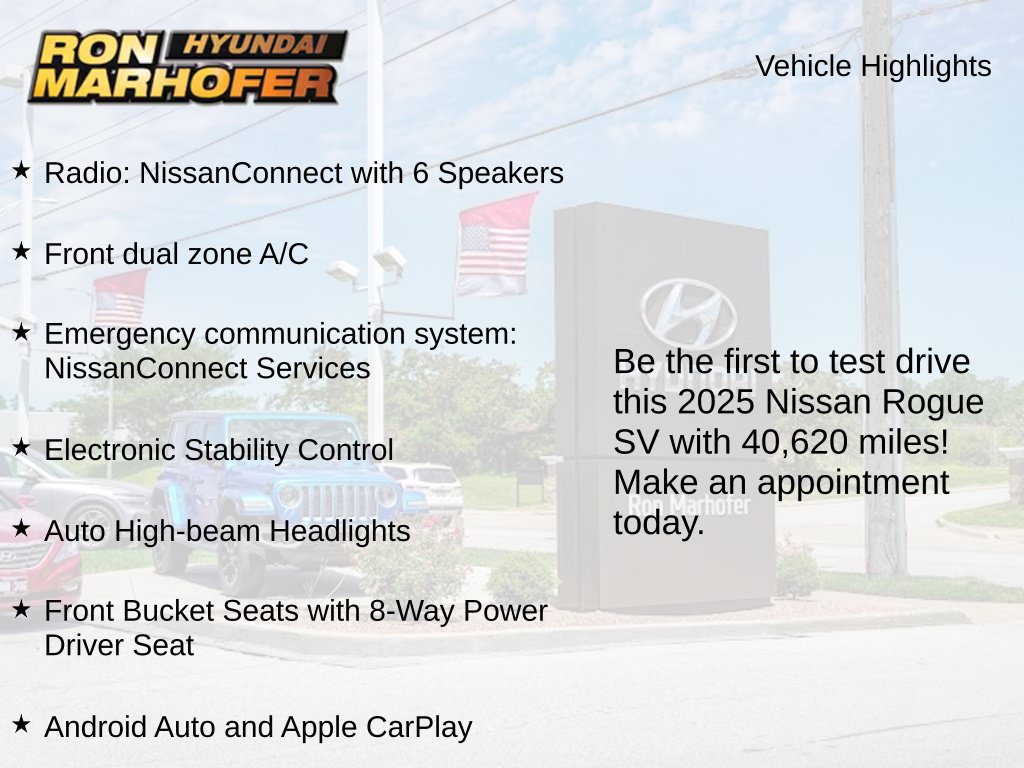 Used 2025 Nissan Rogue SV FWD image 2