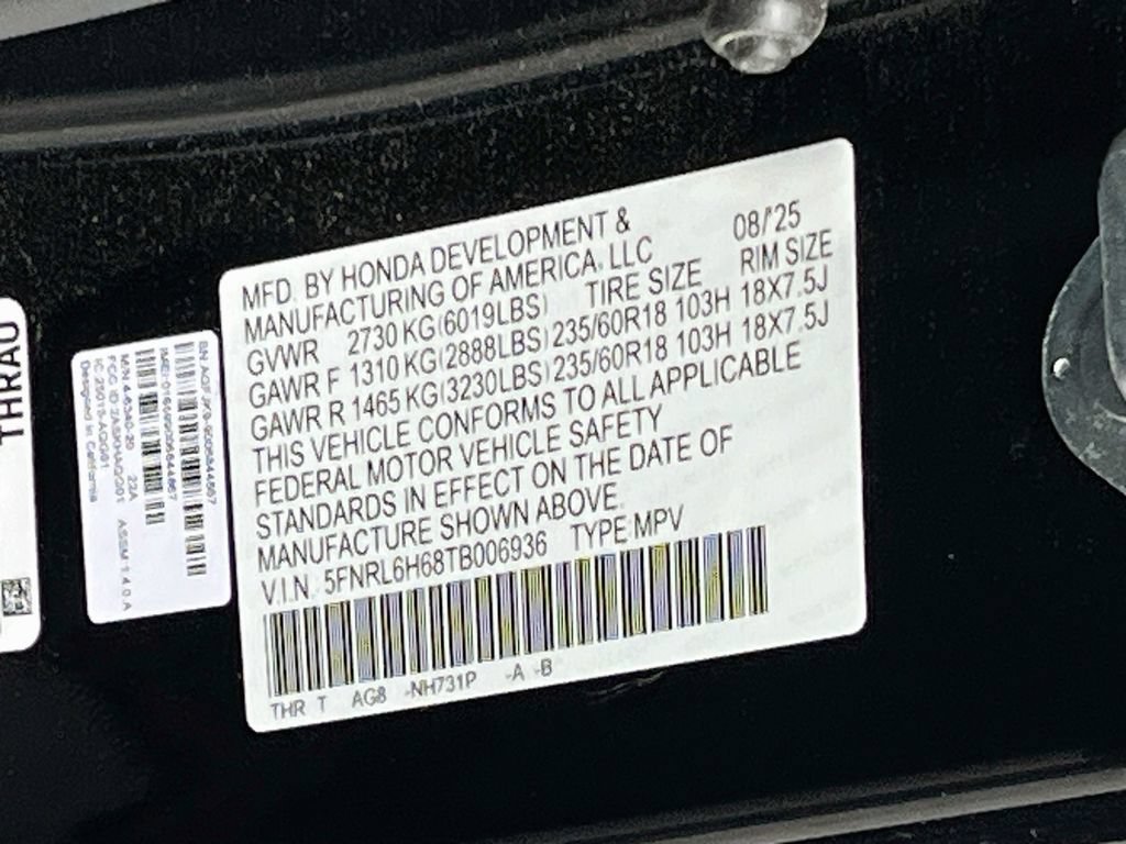 Used 2026 Honda Odyssey EX-L image 33