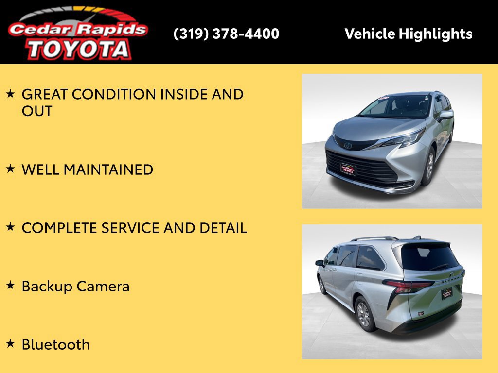 Certified 2021 Toyota Sienna LE FWD image 9