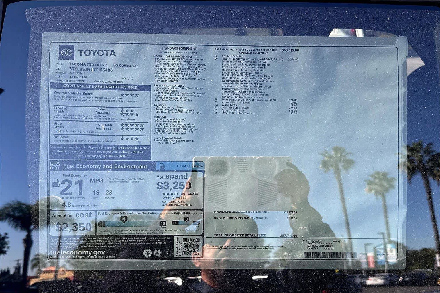 New 2026 Toyota Tacoma TRD Off-Road AWD/4WD image 22