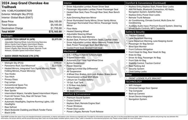 Used 2024 Jeep Grand Cherokee Trailhawk w/ Luxury Tech Group III image 13