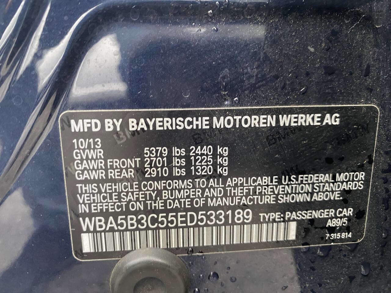 Used 2014 BMW 535i xDrive Sedan image 11