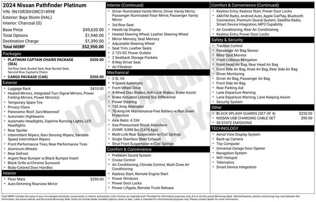 Used 2024 Nissan Pathfinder Platinum image 14