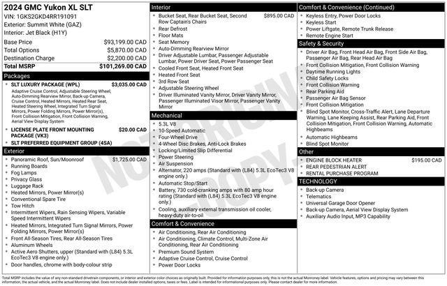 Used 2024 GMC Yukon XL SLT w/ SLT Luxury Package AWD/4WD image 28