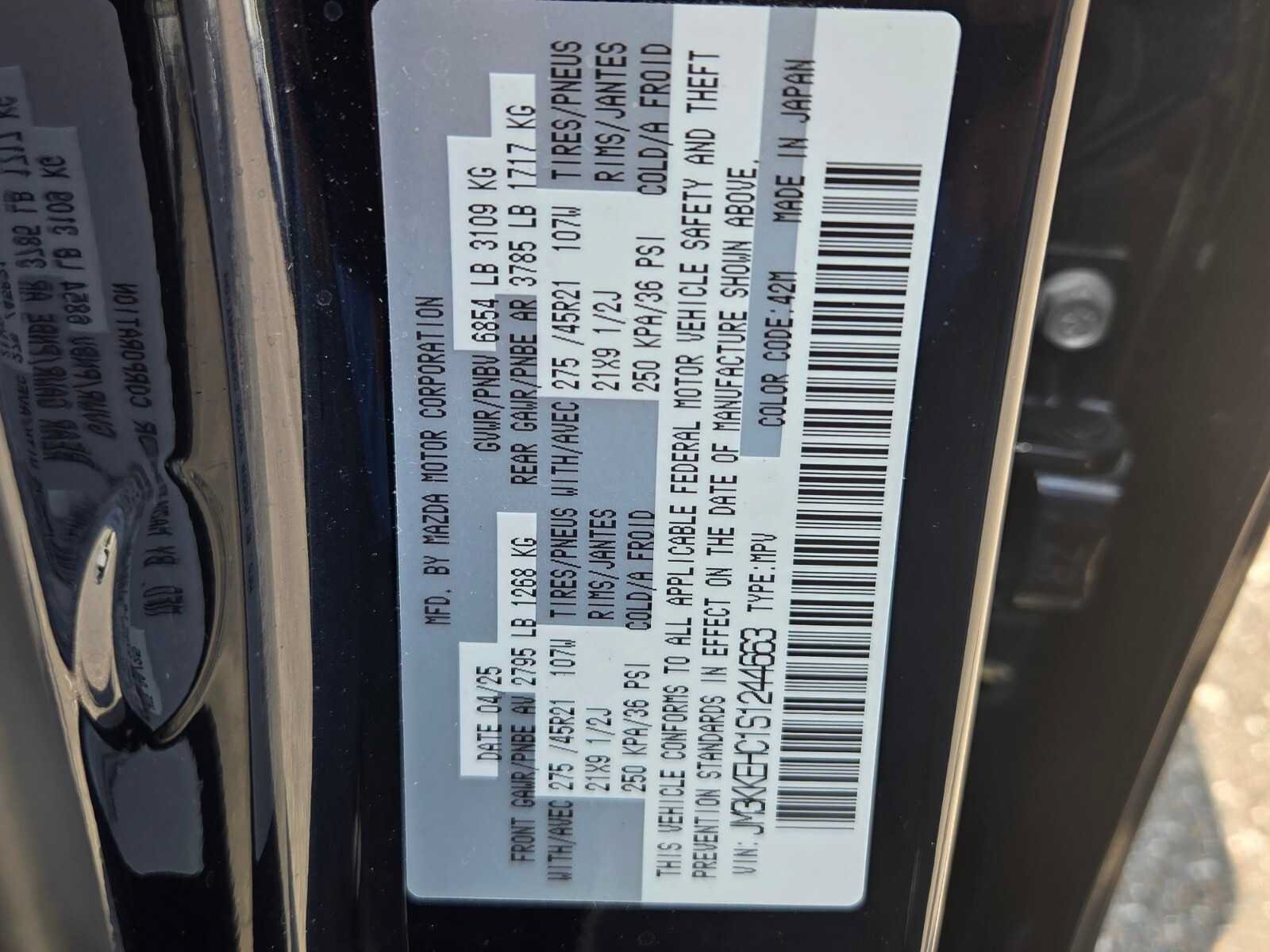 Certified 2025 MAZDA CX-90 3.3 Turbo S w/ Premium Plus AWD/4WD image 21