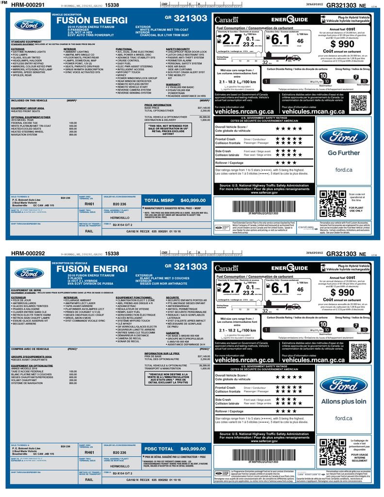 Used 2016 Ford Fusion Energi Titanium image 18