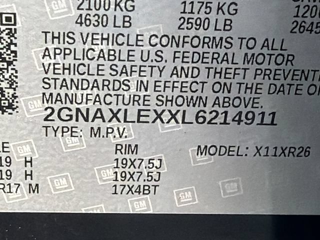 Used 2020 Chevrolet Equinox LT w/ Midnight Edition FWD image 34