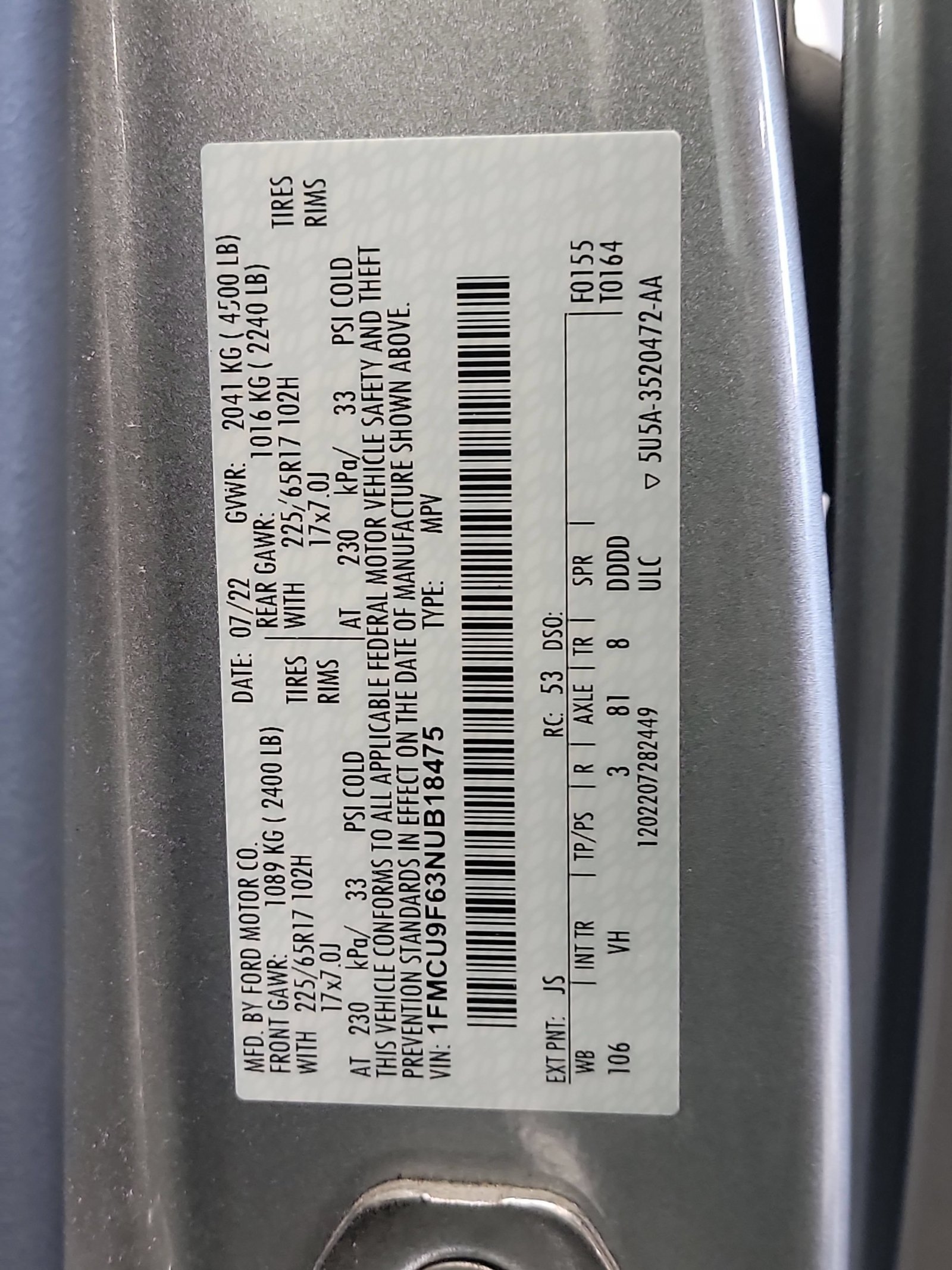 Used 2022 Ford Escape S AWD/4WD image 32