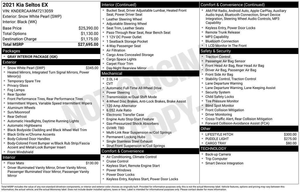 Used 2021 Kia Seltos EX image 5