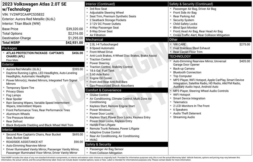 Used 2023 Volkswagen Atlas SE FWD video 3