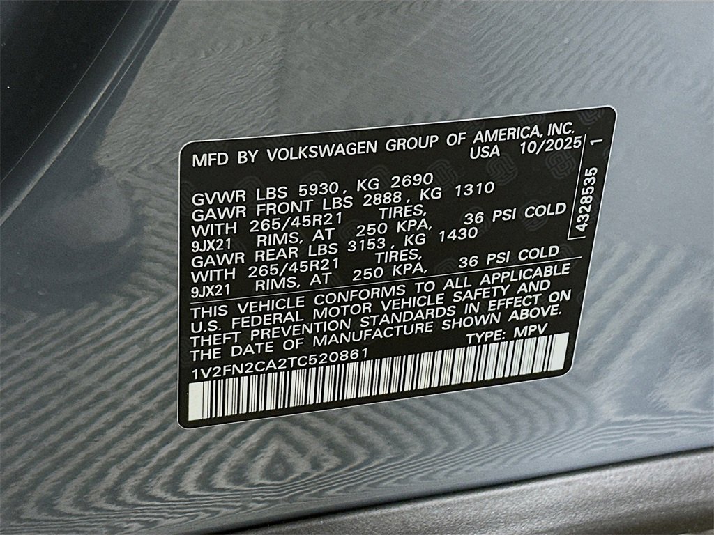 New 2026 Volkswagen Atlas SEL Premium R-Line image 27