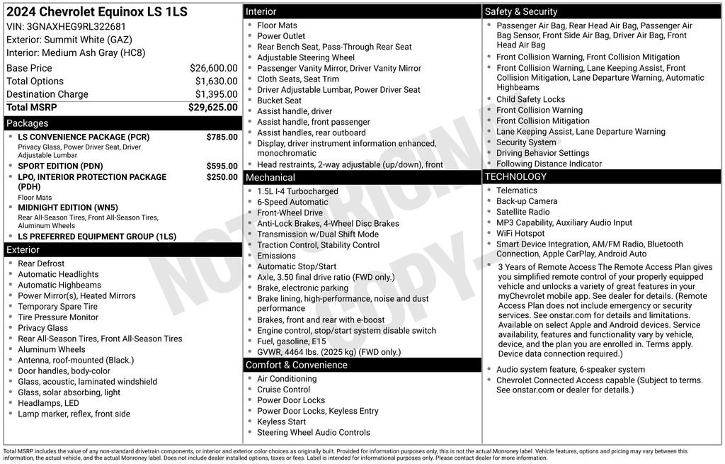 Used 2024 Chevrolet Equinox LS w/ LS Convenience Package FWD image 5