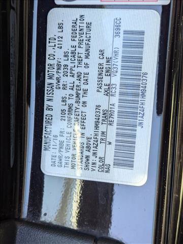 Used 2017 Nissan 370Z Touring Sport image 16