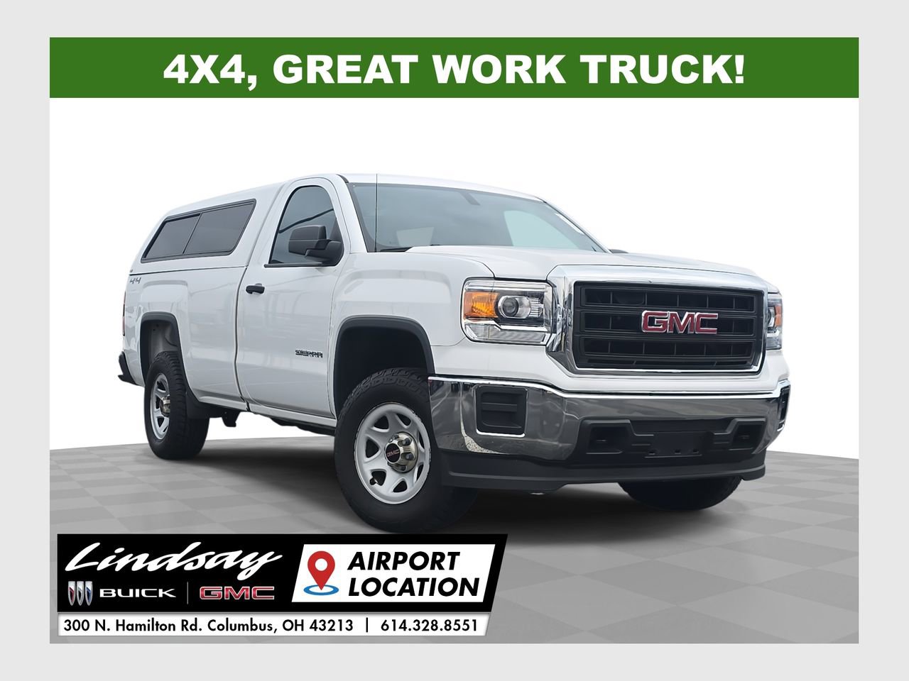 Used 2015 GMC Sierra 1500 4x4 Regular Cab w/ Snow Plow Prep Package image 1