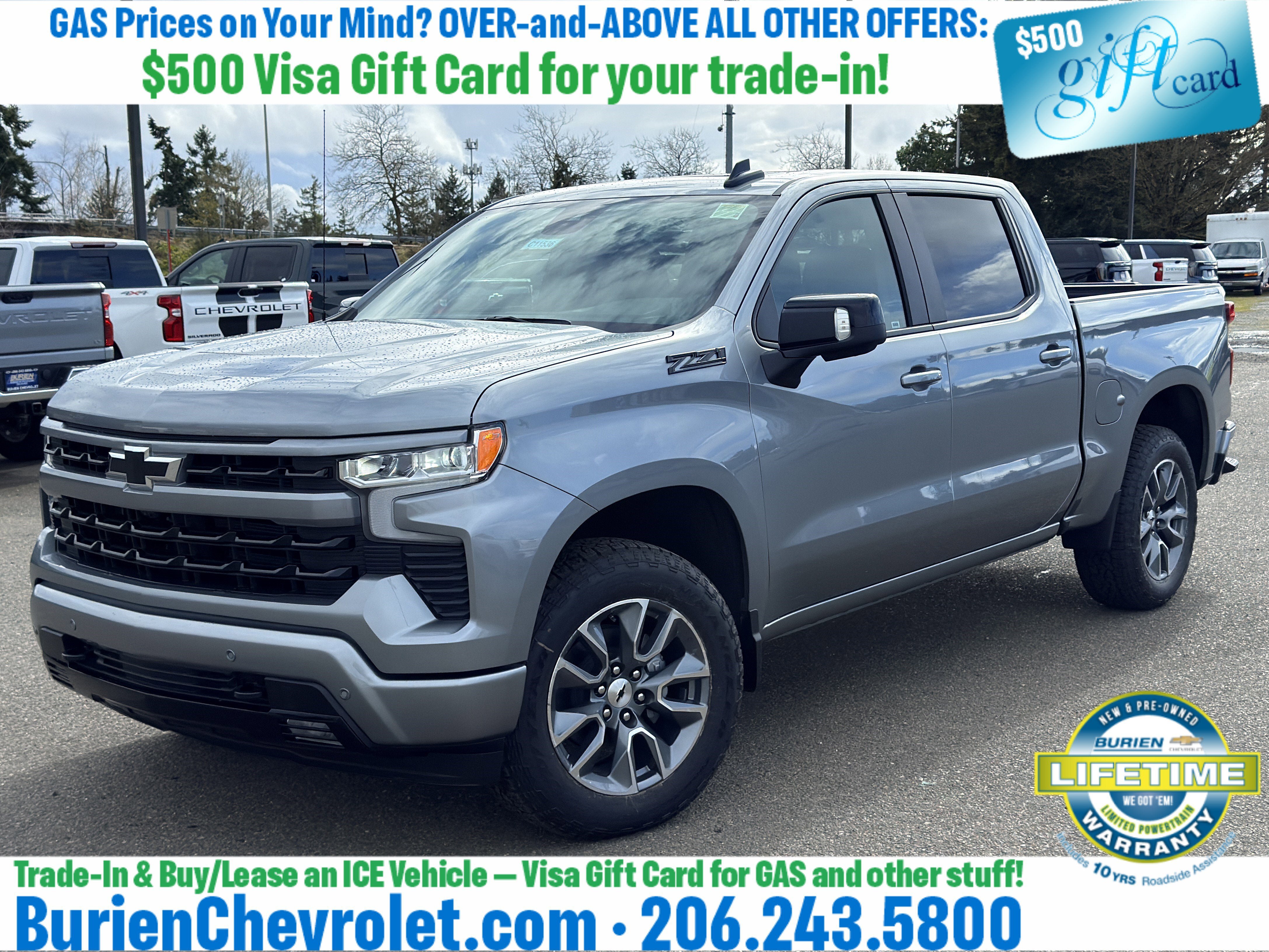 New 2026 Chevrolet Silverado 1500 RST w/ RST All Star Premium Package AWD/4WD image 1