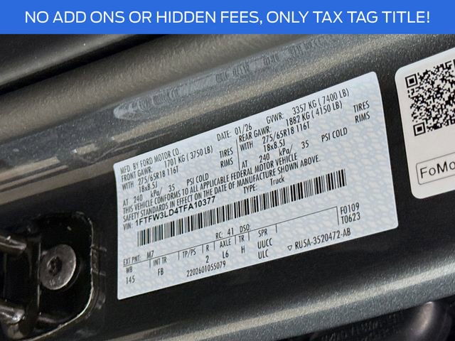 New 2026 Ford F150 XLT w/ Equipment Group 302A MID image 32