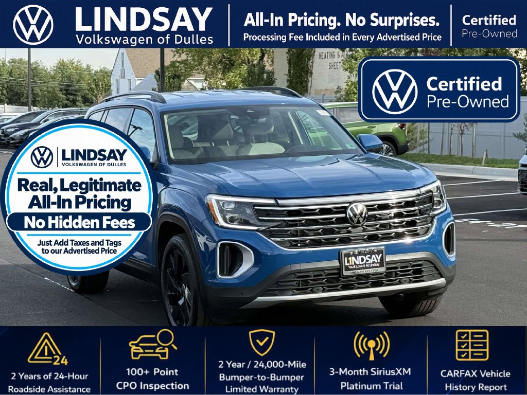 Used 2025 Volkswagen Atlas SE AWD/4WD image 1