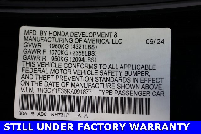 Certified 2024 Honda Accord EX image 30
