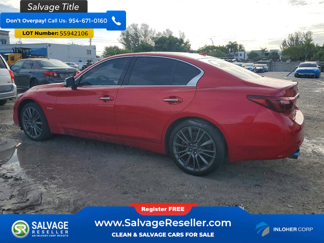 Used 2019 INFINITI Q50 Red Sport 400 w/ Proactive Package AWD/4WD image 3