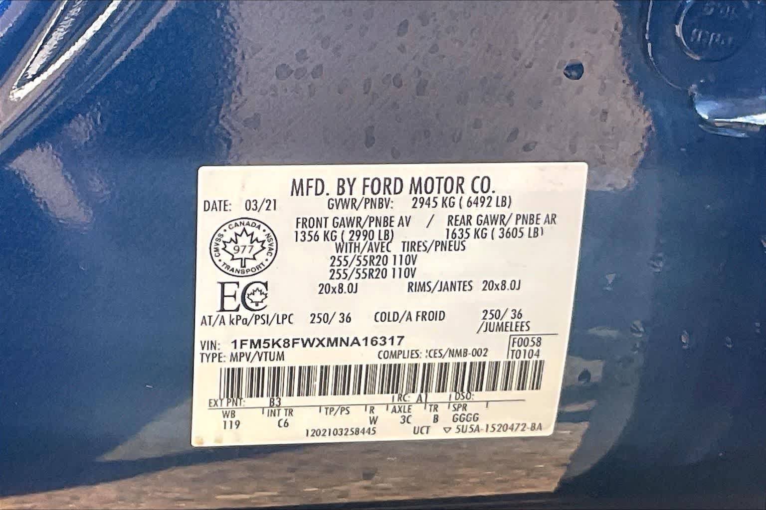 Used 2021 Ford Explorer Limited AWD/4WD image 19