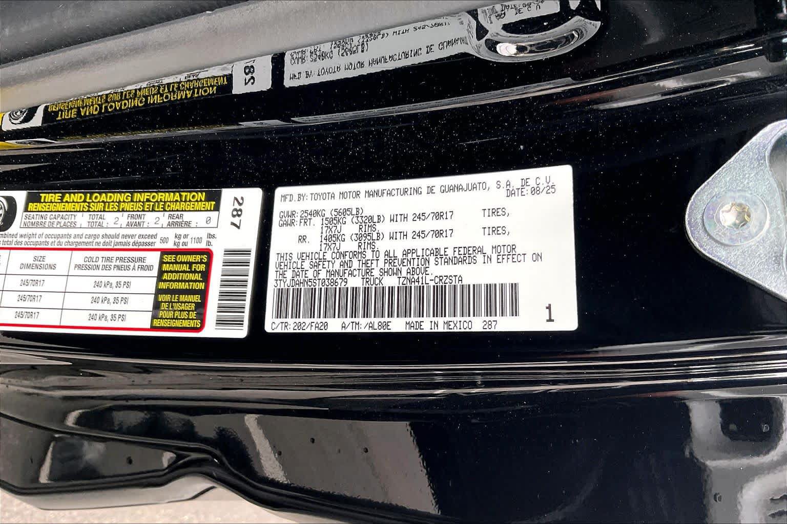 Used 2025 Toyota Tacoma SR RWD image 33