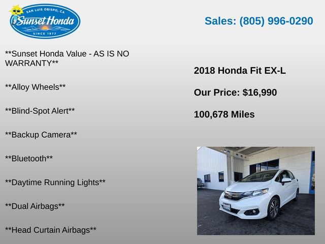 Used 2018 Honda Fit EX-L image 5