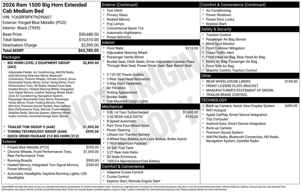 New 2026 RAM 1500 Big Horn image 2