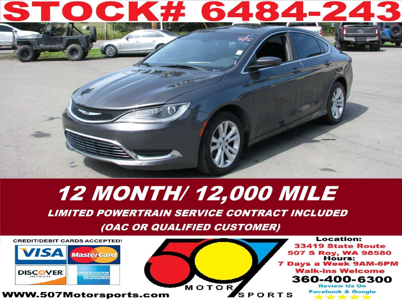 Used 2015 Chrysler 200 Limited w/ Convenience Group image 2