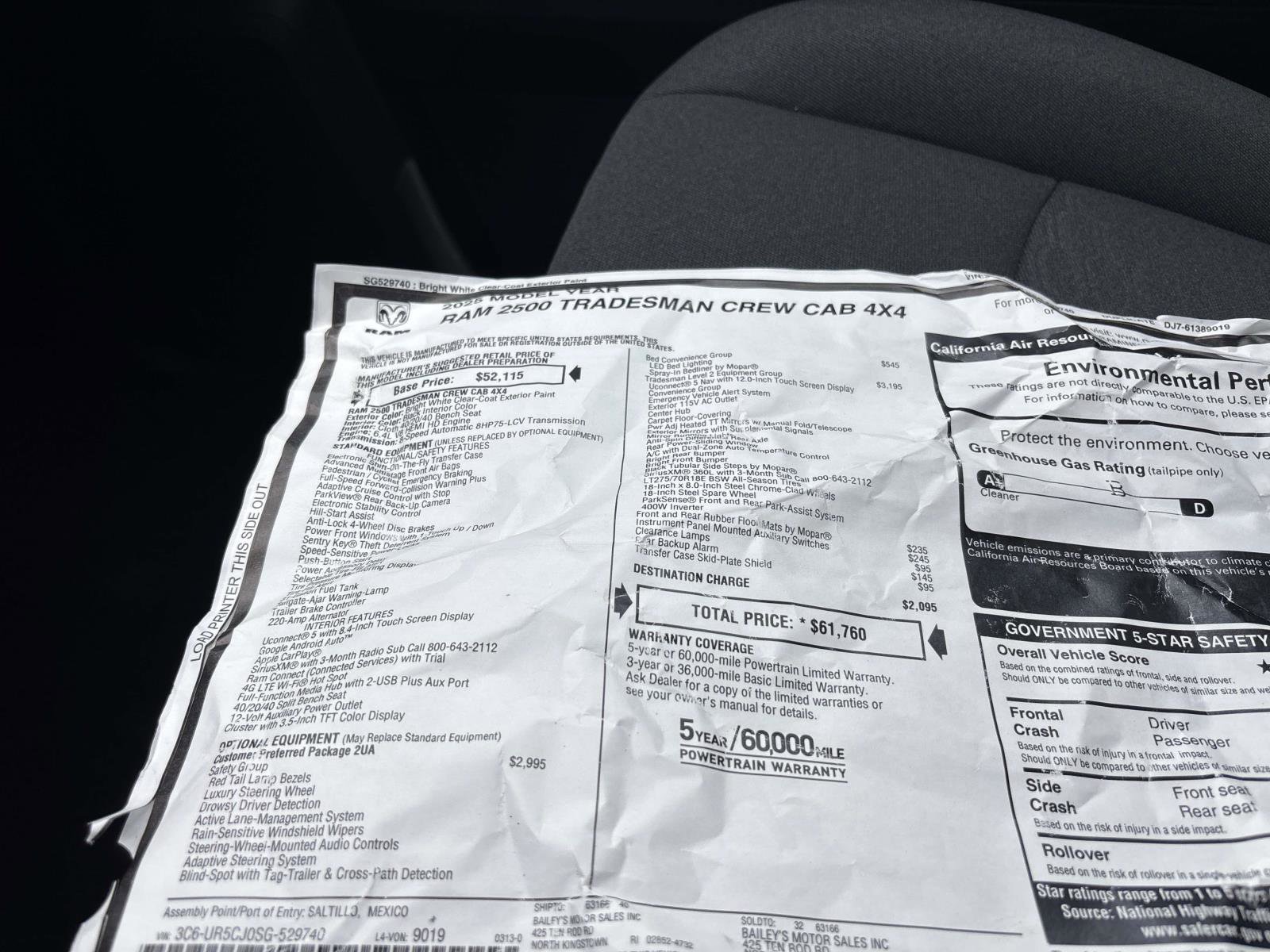 New 2025 RAM 2500 Tradesman image 10