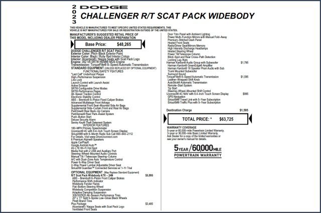 Used 2023 Dodge Challenger R/T Scat Pack RWD image 2