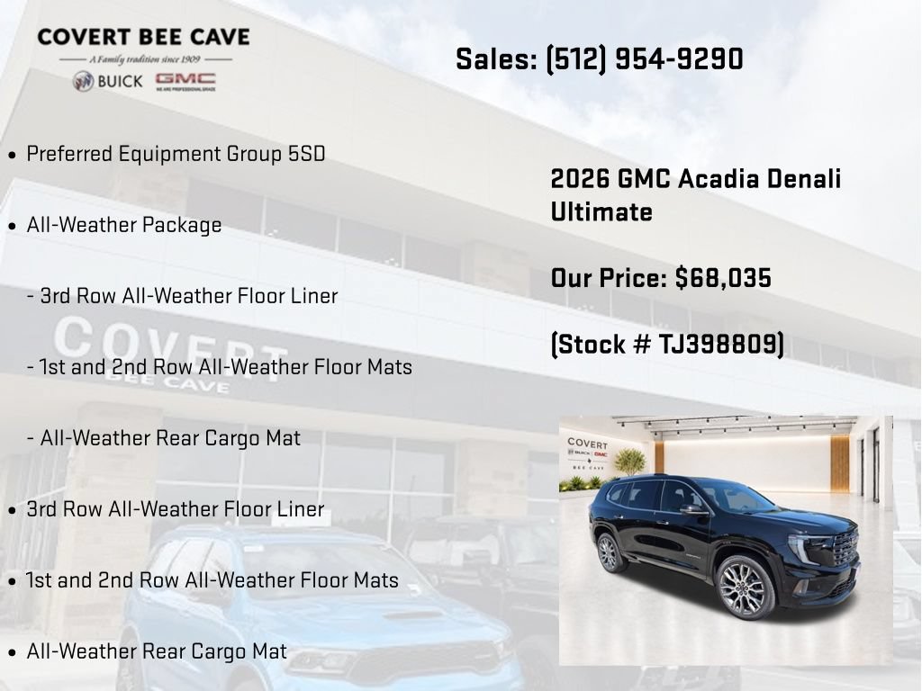 New 2026 GMC Acadia Denali Ultimate w/ LPO, Illumination Package AWD/4WD image 7