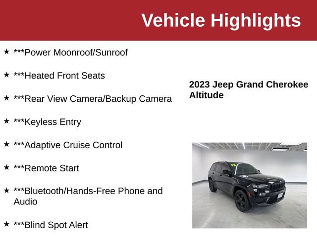 Used 2023 Jeep Grand Cherokee Altitude AWD/4WD image 10