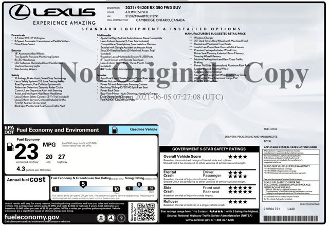 Used 2021 Lexus RX 350 FWD w/ Premium Package video 2