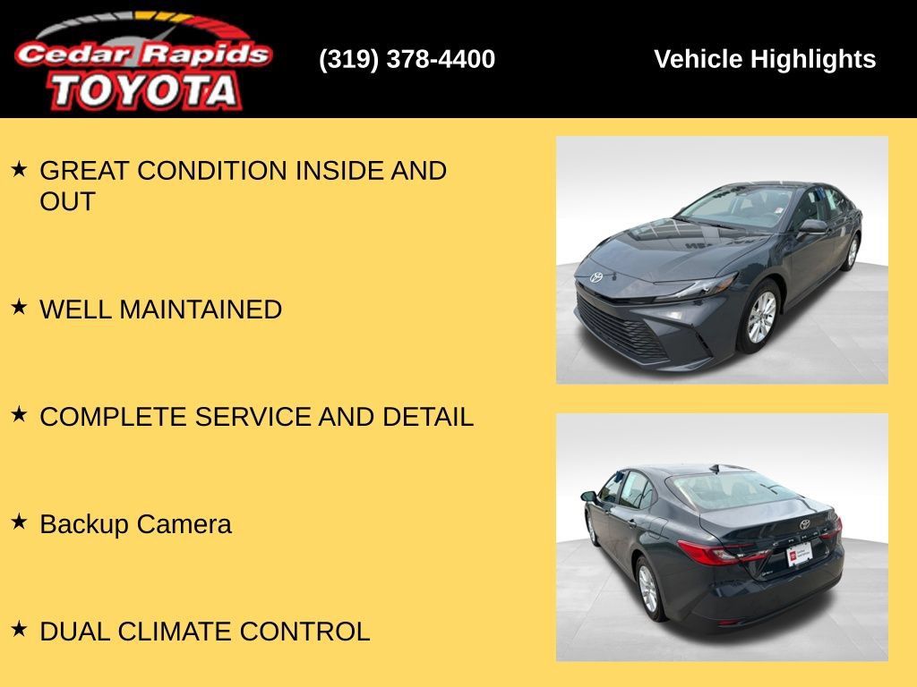 Certified 2026 Toyota Camry LE FWD image 7