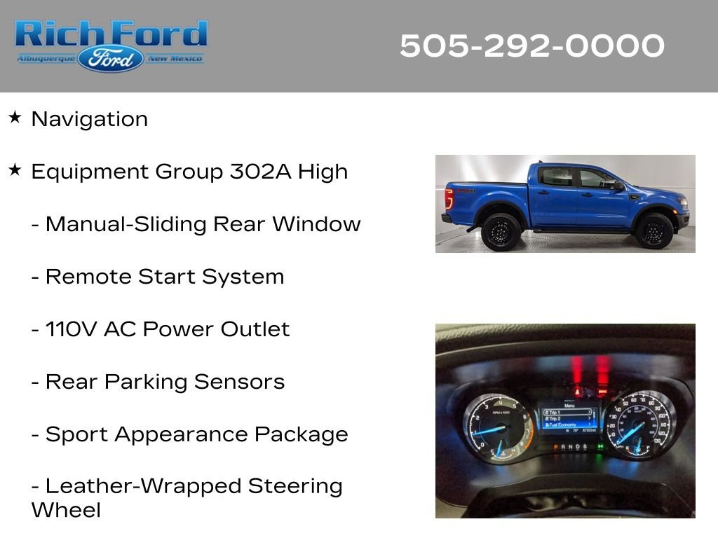Certified 2023 Ford Ranger XLT w/ Equipment Group 302A High AWD/4WD image 11