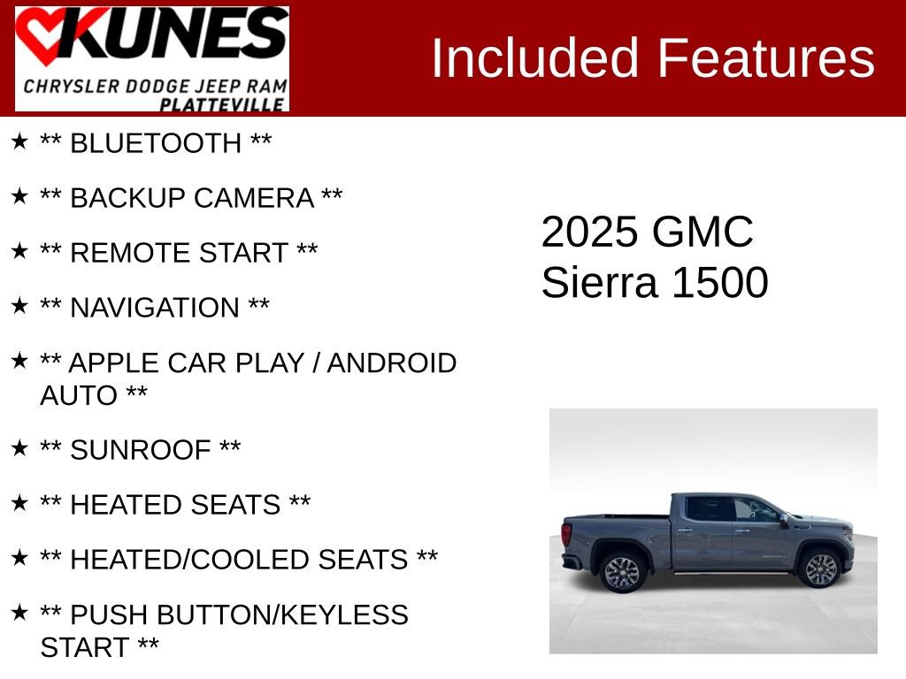 Used 2025 GMC Sierra 1500 Denali w/ Denali Reserve Package image 2