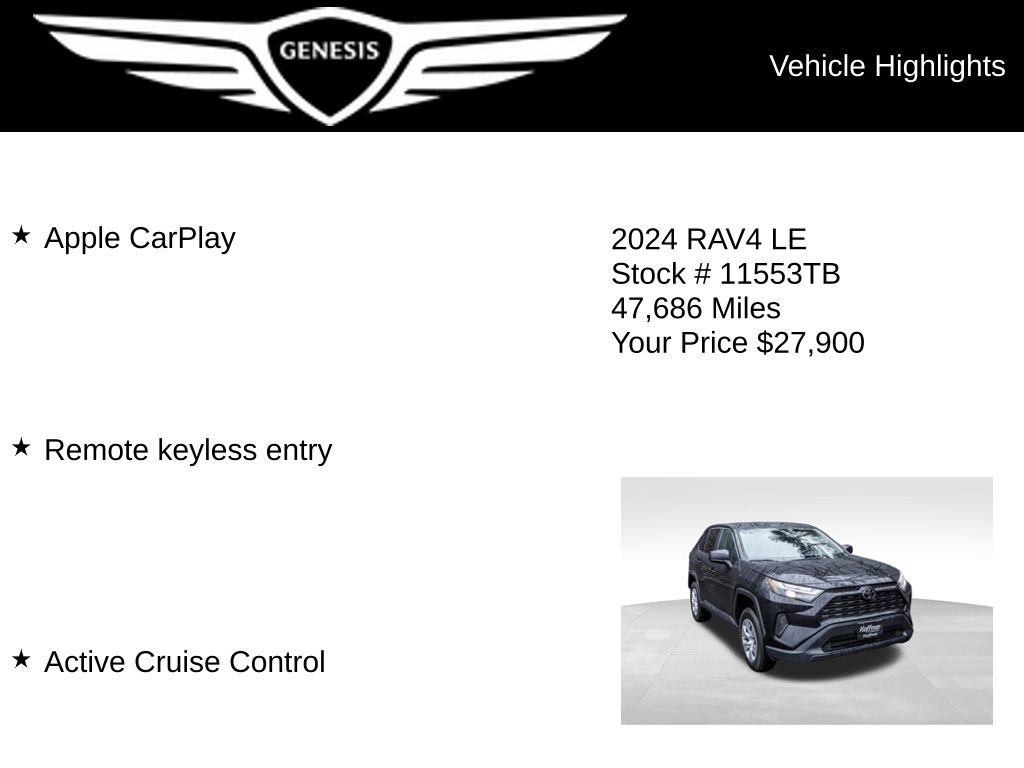 Used 2024 Toyota RAV4 LE AWD/4WD image 5
