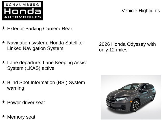 New 2026 Honda Odyssey Elite image 7