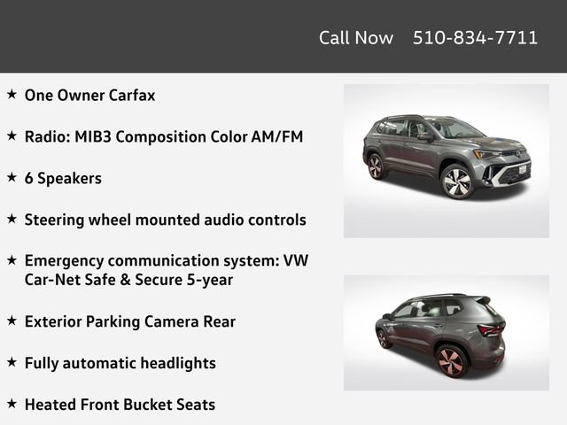 Certified 2025 Volkswagen Taos S AWD/4WD image 4