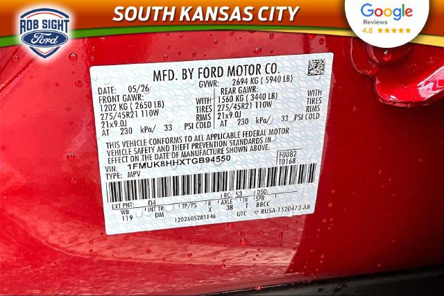 New 2026 Ford Explorer Platinum w/ LUX Leather Package AWD/4WD image 8