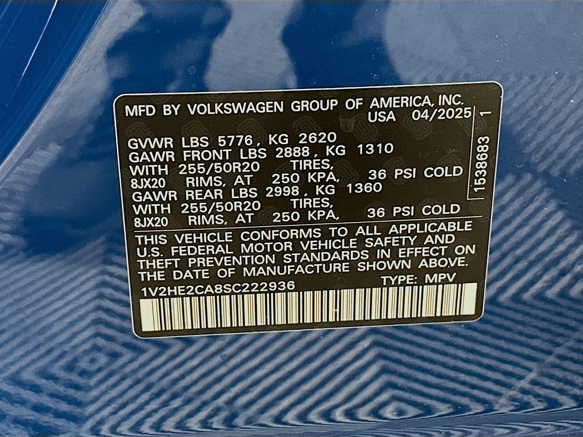 New 2025 Volkswagen Atlas Cross Sport SE image 29