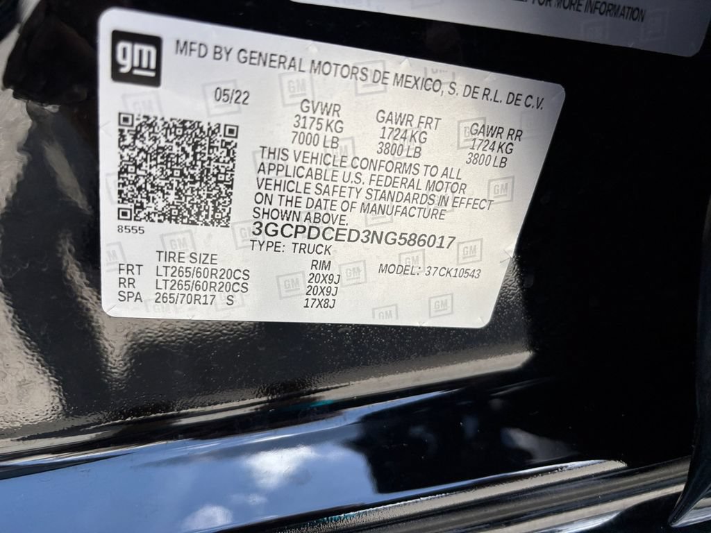Used 2022 Chevrolet Silverado 1500 Custom Trail Boss w/ LPO, Dark Essentials Package AWD/4WD image 30