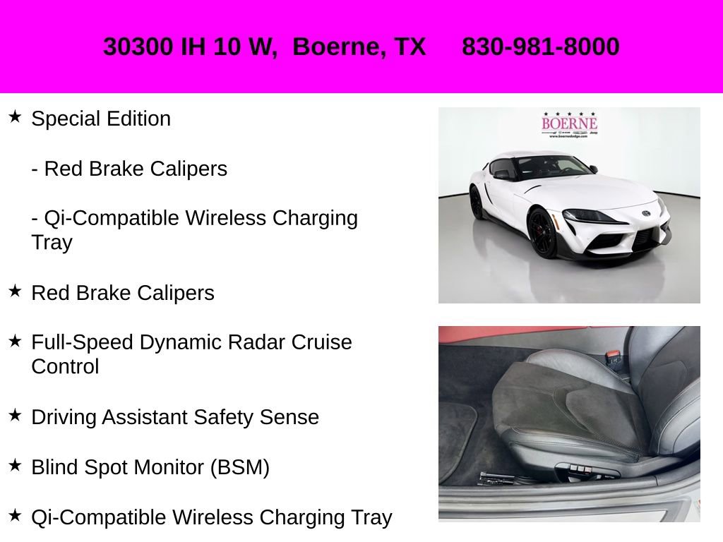 Used 2022 Toyota Supra A91 Edition w/ Driver Assist Package image 20