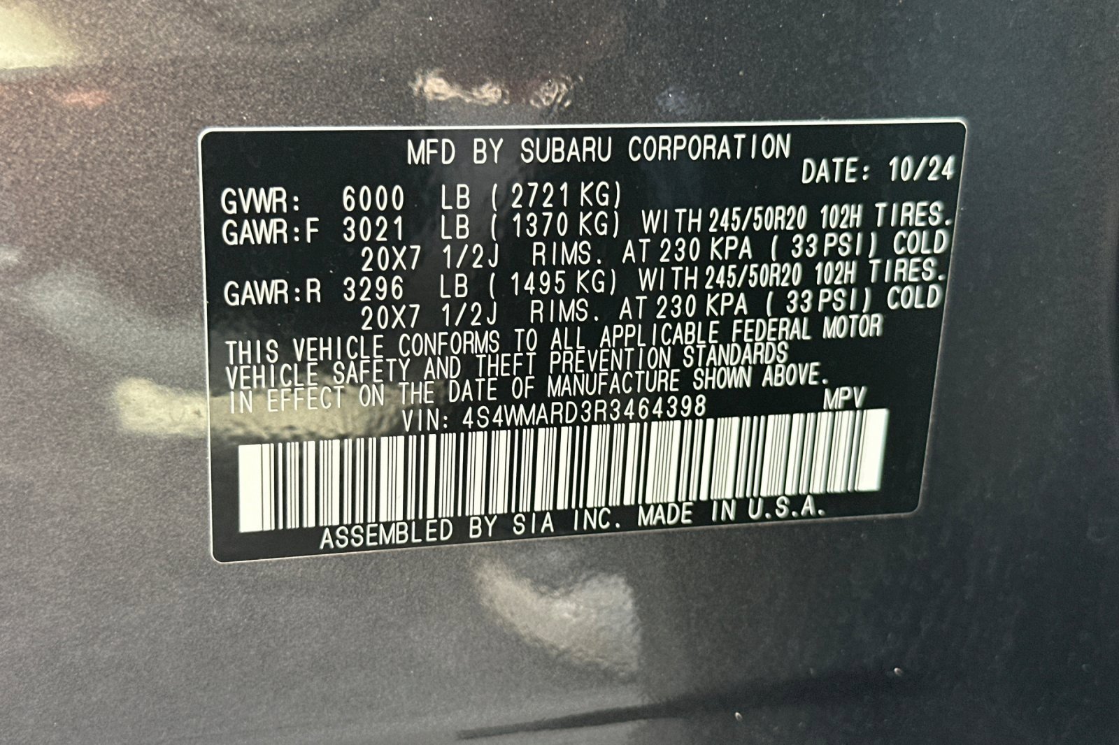 Used 2024 Subaru Ascent Limited w/ Technology Package image 31