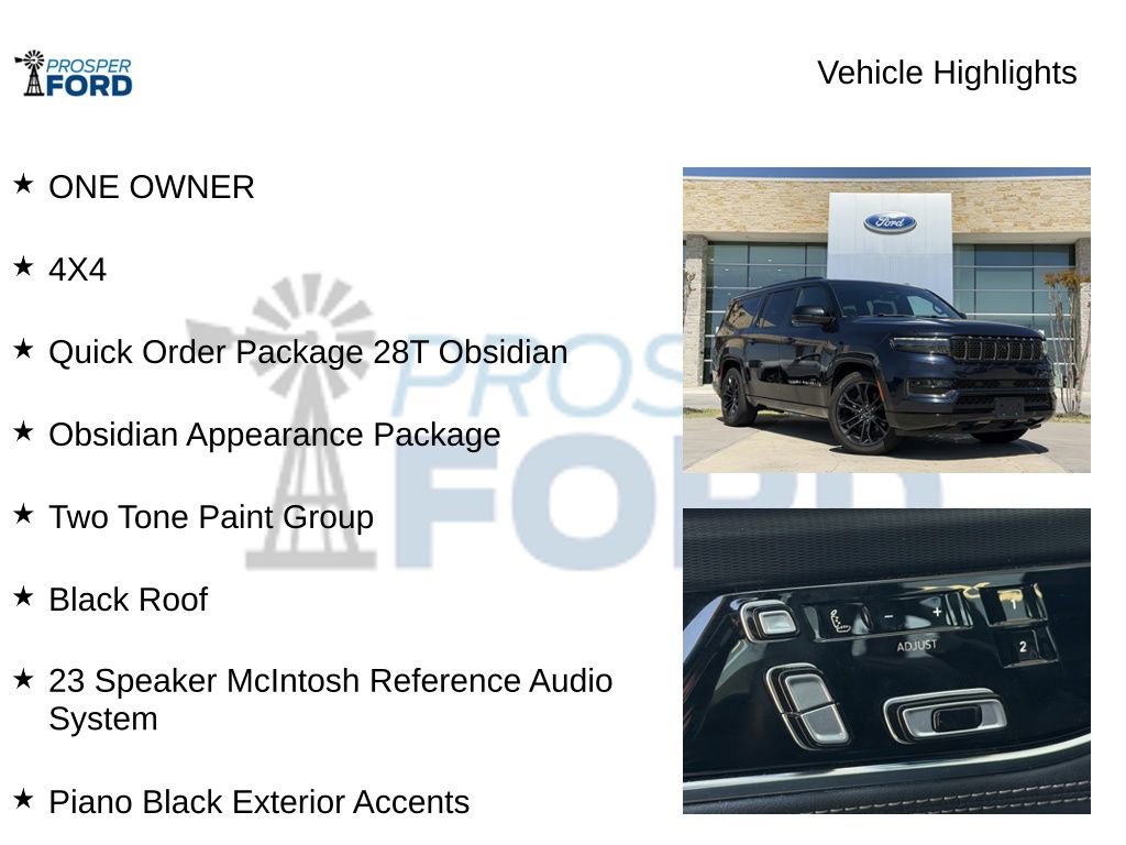 Used 2024 Jeep Grand Wagoneer L Series II w/ Quick Order Packagew 28T image 5