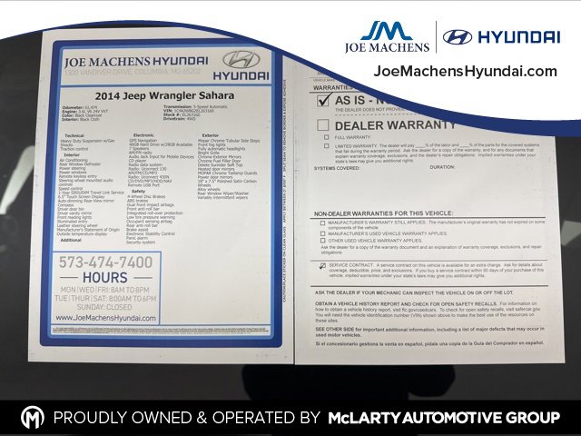 Used 2014 Jeep Wrangler Sahara w/ Mopar Chrome Edition Group image 27