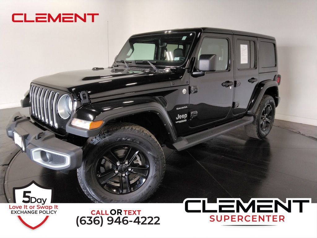 Used 2021 Jeep Wrangler Unlimited Sahara w/ Uconnect 4C Nav & Sound Group