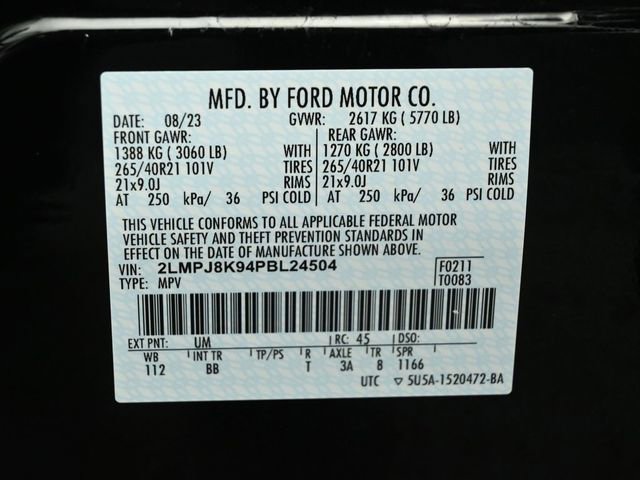 Certified 2023 Lincoln Nautilus Reserve w/ Equipment Group 202A image 37