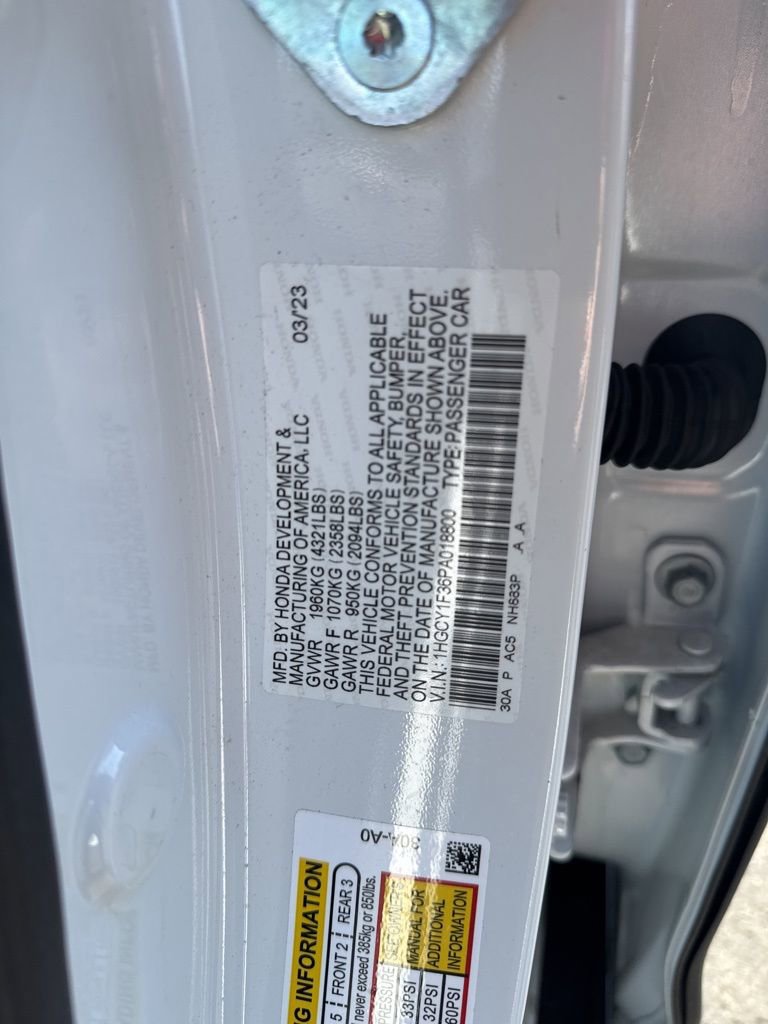 Certified 2023 Honda Accord EX image 22